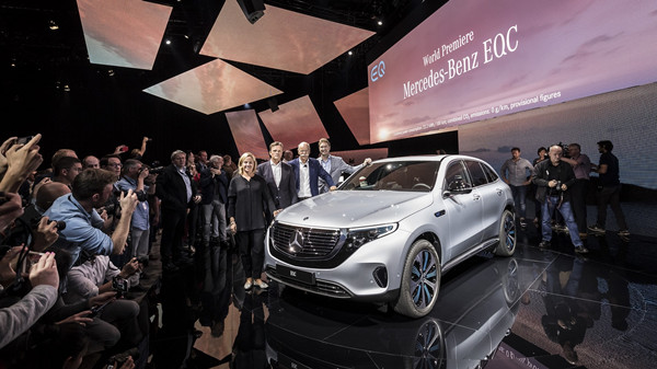 梅赛德斯-奔驰首款纯电动车型 EQC2019年底登陆中国市场